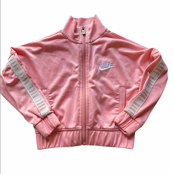 Nike Other - NIKE Full Zip Spell Out Jacket 2T Pink White